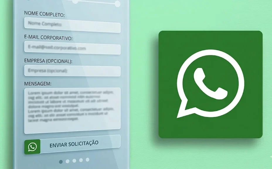 formulário ou whatsapp quando usar cada um